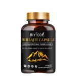 BIYODE Natural Shilajit Pure Himalayan 60 Capsules For Energy Booster Supplement