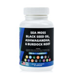 Sea Moss Black SeedOil 80g with Ashwagandha &Burdock Root Capsules 60 Capsules