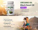 Oil of Oregano Capsules,15000mg Oil of Oregano with Black Seed Oil ,Oil of Oregano Capsules,Oregano Oil Supplement Capsules, 60Capsules Dietary Supplement