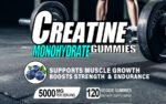 Creatine Monohydrate Gummies for Men & Women, Creatine Pre-Workout Gummies, Taurine&B6, Increase Strength, Energy & Endurance Chewable Creatine Gummy Supplements