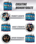 Creatine Monohydrate Gummies for Men & Women, Creatine Pre-Workout Gummies, Taurine&B6, Increase Strength, Energy & Endurance Chewable Creatine Gummy Supplements